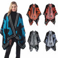 Wholesale Women's Medium Cardigan Poncho Cape Fashionable Viscose Jacquard Wrap Breathable All Seasons Star Shawl Traditional