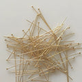 Wholesale Jewelry Accessories Findings Gold Pins & Needles Filled Head Pin 14k Three Cobbler J3339