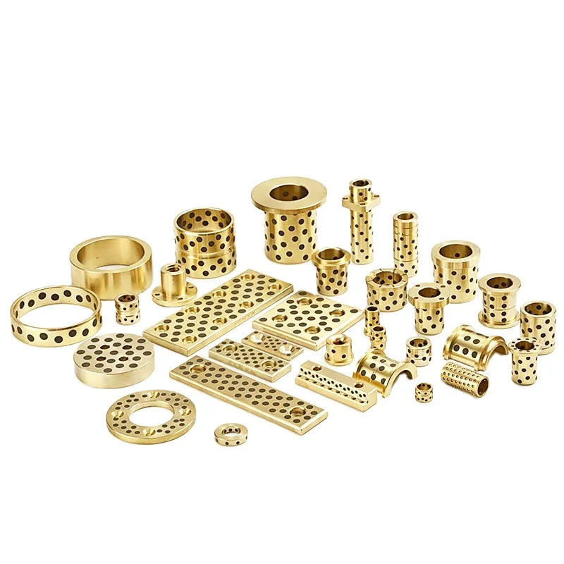 High Strength Brass Copper Alloy Bearing Graphite Sleeve/Flanges Good Corrosion Resistance for General Machinery Mold Punch