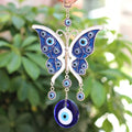 Nazar Big Butterfly Blue Evil Eye Wall Hanging Amulets for Home/Office/Store Decor and Lucky Gift