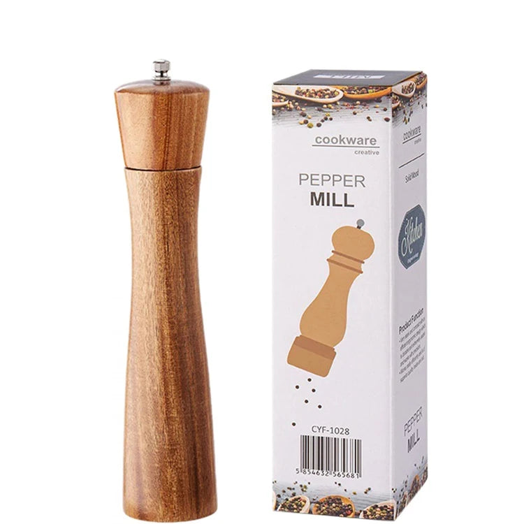 Hand Operate Wood Acacia Wooden Salt Pepper Grinder