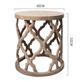 Round Modern Living Room Solid Wood Coffee Table Sofa Side Corner Several Exquisite Tea Table