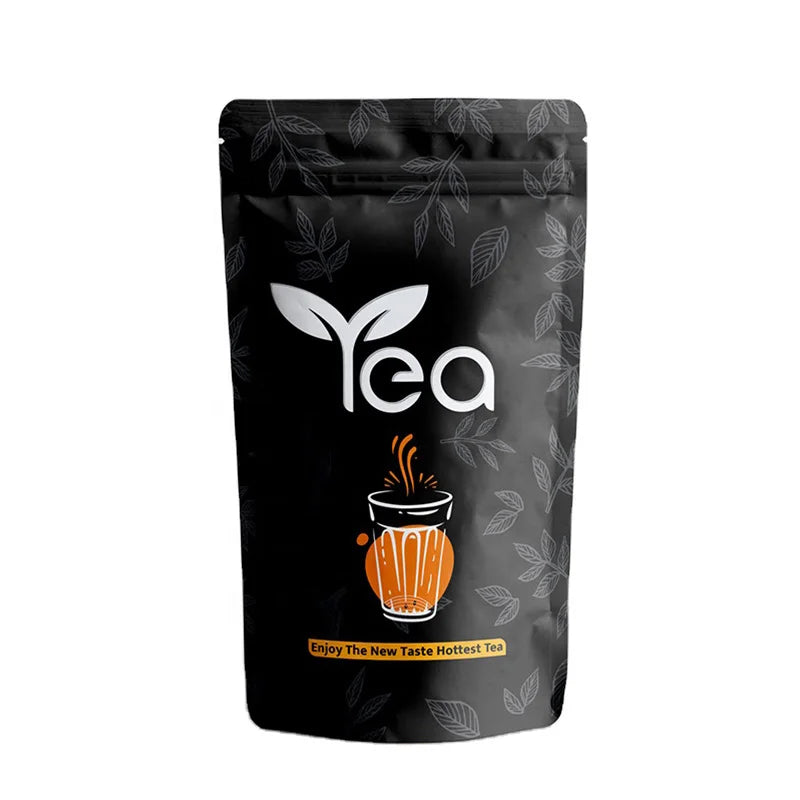 Biodegradable Stand up Pouch Ziplock Packing Zipper Custom Packaging Tea Bags