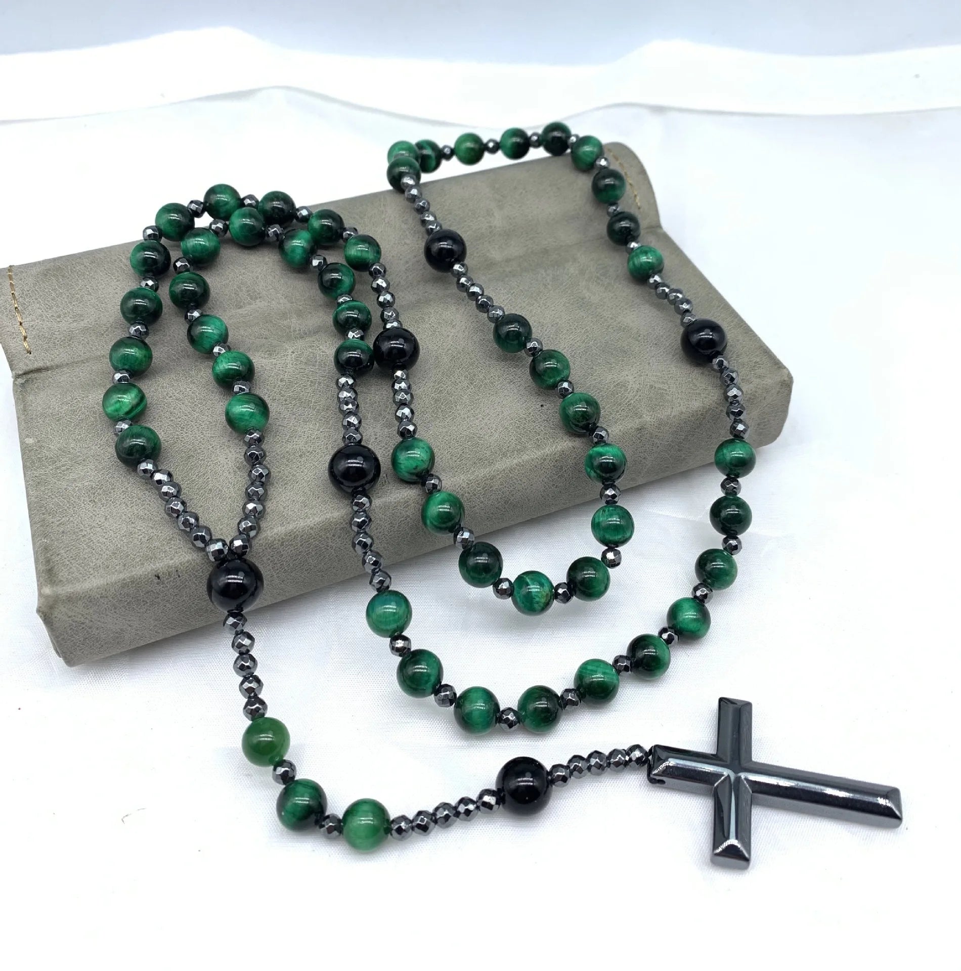 Hot Long Catholic Religion Christian Jesus Cross Beads Chain Rosary Necklace