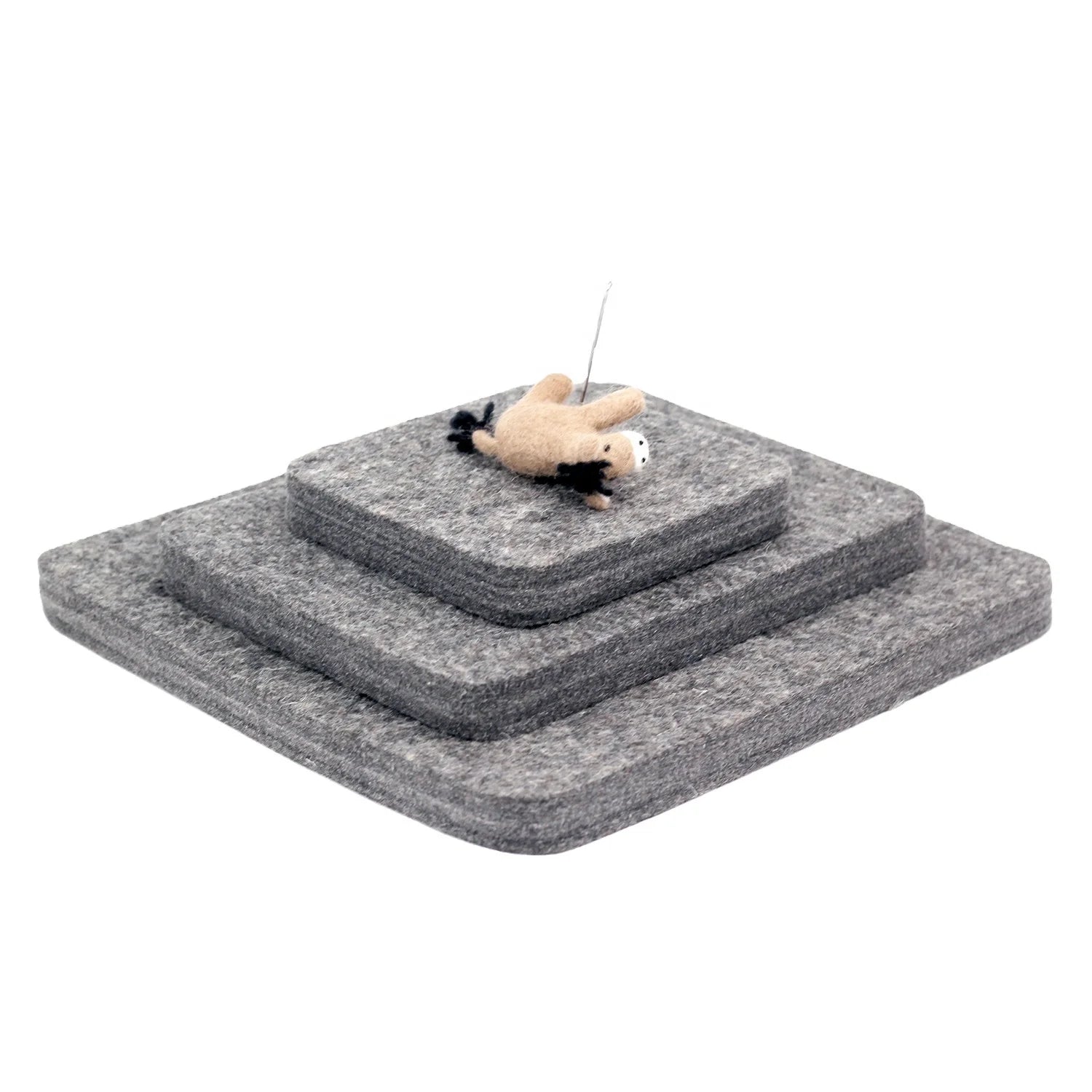 Customized Ecofriendly Handmade Folk Art Natural Woolen Needle Felting Pad Mat-Large/Middle/Small Sizes Personalized Colors