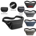 Portable PU Waterproof Earphone Hole Simple Cool Outdoor Sports Fanny Pack Cycling Running Belt Waterproof Fitness Waist Bag