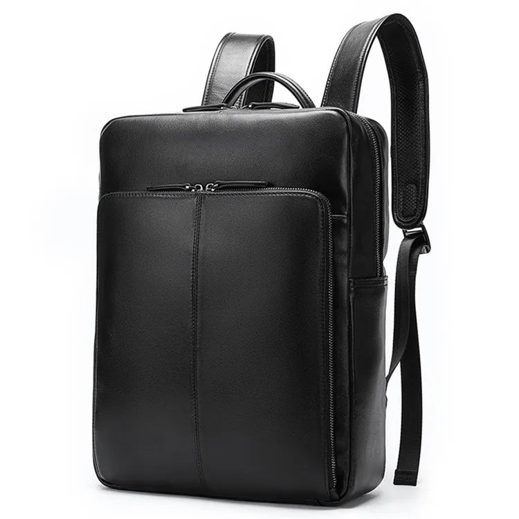 Wholesale Casual Genuine Leather Men Big Sports Business Laptop Backpack Bags for College School Travel