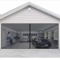 Large Size Magnetic Garage Screen Door Modern Design Fireproof Fiberglass Mesh Curtain Black Mosquito Net for Shed with Style