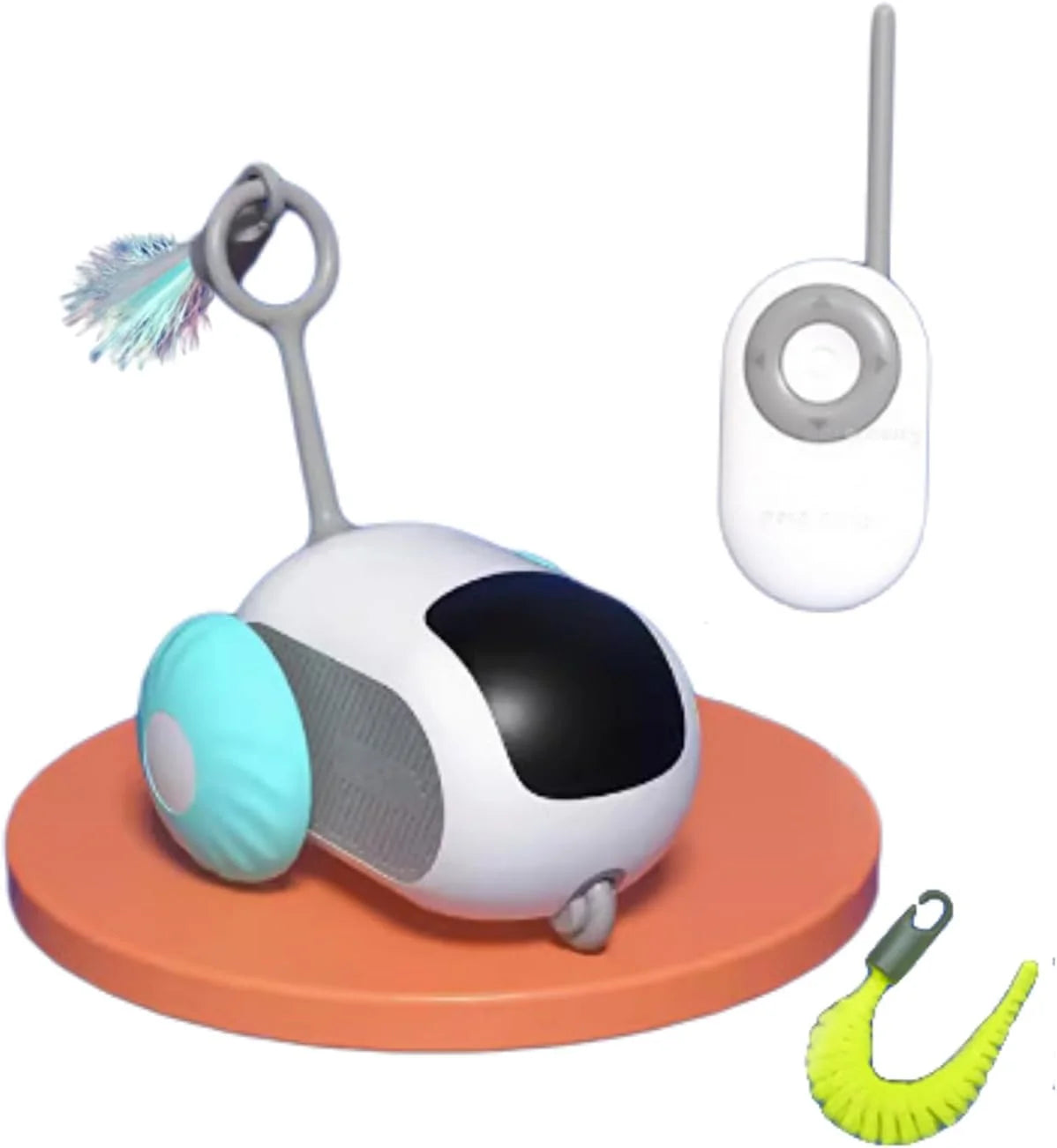 USB Recharge Automatic Sensing Emulated Cat Interactive Remote Control Toy Cat Teasing Electric Self-Moving Chasing Mice Toy