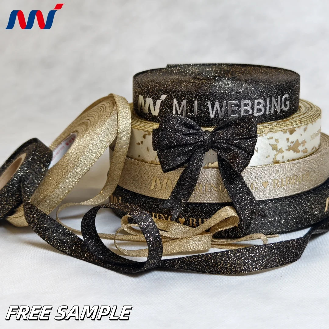 3D Gold Foil Silver Glitter Satin Grosgrain Satin Printed Sparkling Effect Softness Durability Eco-friendliness Diversity Ribbon