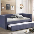 Trundle Set / Premium Wood Support / Daybed and Roll Out Trundle Bed Accommodate Mattress