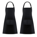 Wholesale 3 Pockets Custom Logo Adjustable Restaurant Kitchen Cooking Chef Apron Waterproof Polyester Barber Hospitality Aprons
