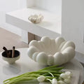 Simple Petal Fruit Plate Art Modern French Home Jewelry Storage Tray Cream Ornament Decorative Plate