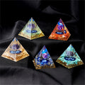 12 Constellation 6cm Polished Lapis Chip Crystals Natural Energy Healing Colorful Eco-friendly Pyramid Meditation Home Decor