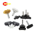 M5 M6 M8 Stainless Steel Z-Shaped Handle Screw Nylon PC Knob Plastic Head Thumb Screw
