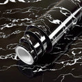 ORON DECO 24X196.8 Inch Glossy Black Marble Wallpaper Roll Self Adhesive PVC Waterproof Marble Sticker for Kitchen Countertops