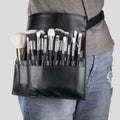 Factory Custom Professional Large Capacity Portable PU Fashion Cosmetic Makeup Brush Artist Bag with Cover Closure
