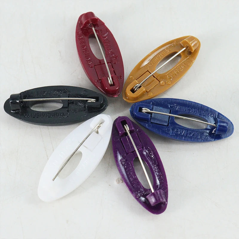 Hot Sell High Quality Hot Drill Pin Bulk Packing Plastic Safety Pin Back for Hijab in Stock