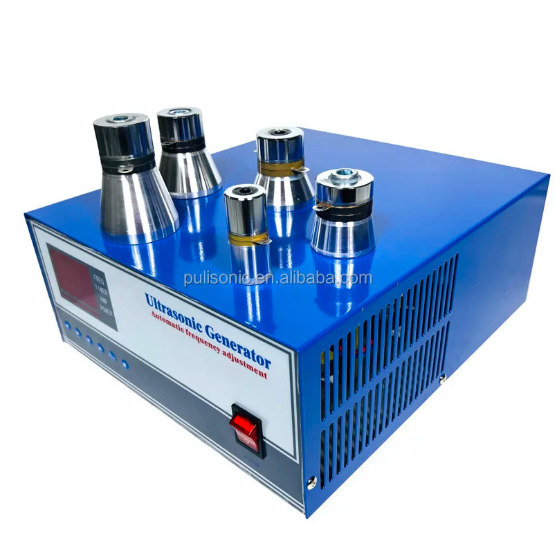 300W-3000W 28KHZ Automatic Frequency Driver Ultrasonic Piezoelectric Generator For Melt-Blown Die Blocks Cleaning Machine