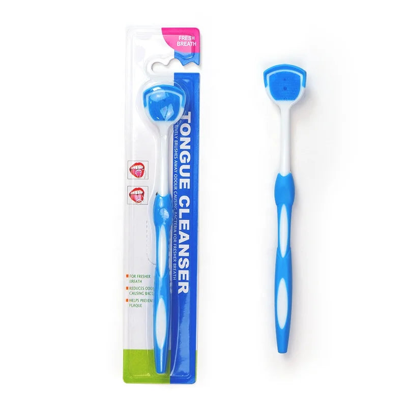 Best Selling 2-in-1 Soft Silicone Tongue Cleaner Brush Colorful Wholesale Tongue Cleaner with Bad Breath Feature Made Plastic
