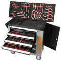 Diy 7 Drawers Tool Box With Hand Tool Sets for Garage Storage Tool Roller Cabinet Trolley Box MegaBDM