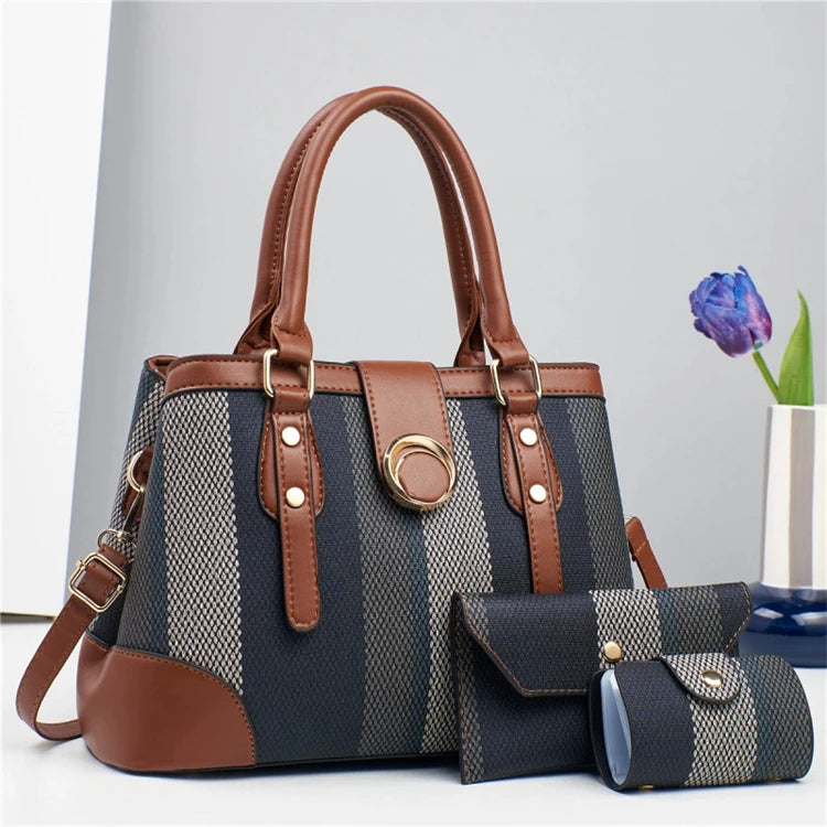 New Fashion Pu Leather Lady Tote Shoulder Bag Trend Korean Messenger Handbag From China