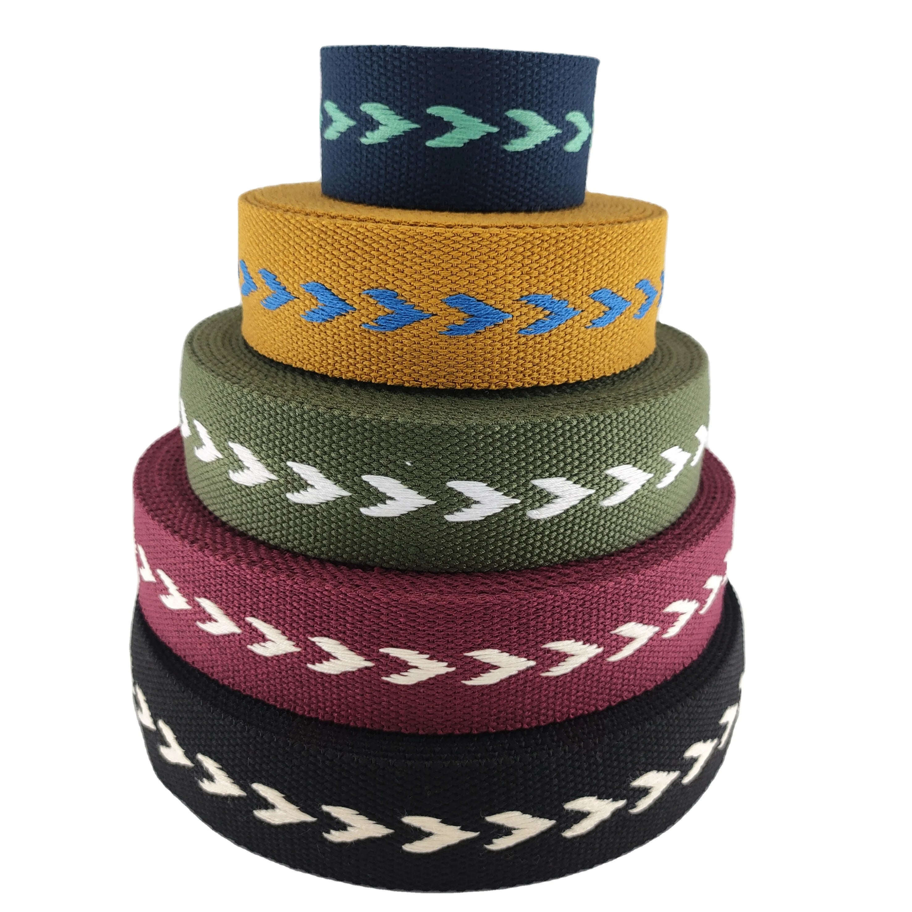 1.5 Inch Intercolor Bag Back Strap Fashion Belt Clothing Accessories Spot Cotton Webbing