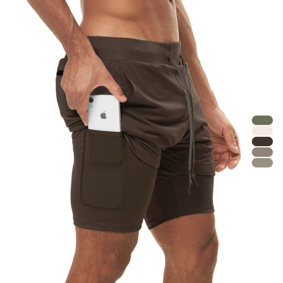 High Quality Breathable Quick Dry Sweat Short Towel Loop Elastic Waist Solid Casual Gym Wear Sports Shorts 100% Polyester