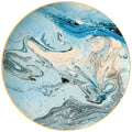 Fine Bone China Eco-Friendly Set Beautiful Decal Gold Rim Round Plate Dish Durable Ceramicware for Home & Restaurant Use