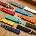 Luxury Fluorine FKM Rubber Watch Straps Tropical Rubber Watch Accessories for Diver Silicone Smart Watch Band Wrist Bracelet