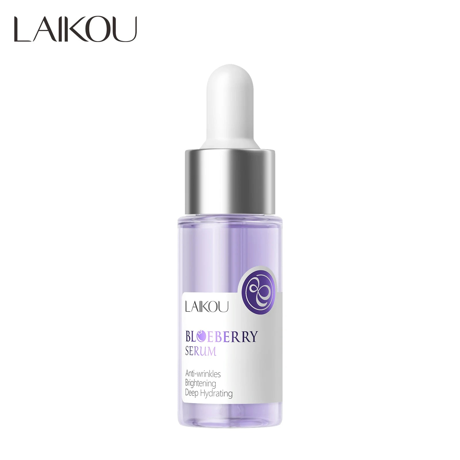 LAIKOU 17ml Blueberry Anti-Wrinkles Face Serum Moisturizing Brightening Whitening Soothing Tender Skin Care Liquid Form