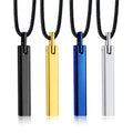 New Collection Tungsten Carbide Necklace bar Shape Pendant Necklace Men