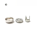 Metal Aluminum Chrome Plated Shank Jeans Buttons for Baseball Cap and Clothes Round Shape