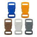 1/2''inch 5 Colors Curved Contoured Paracord Bracelet Clips Plastic Quick Side Release Buckles