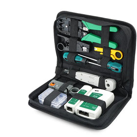 Factory Wholesale Network Tool Kit Profession Networking Tools for Cable Line Installation With Cable Tester
