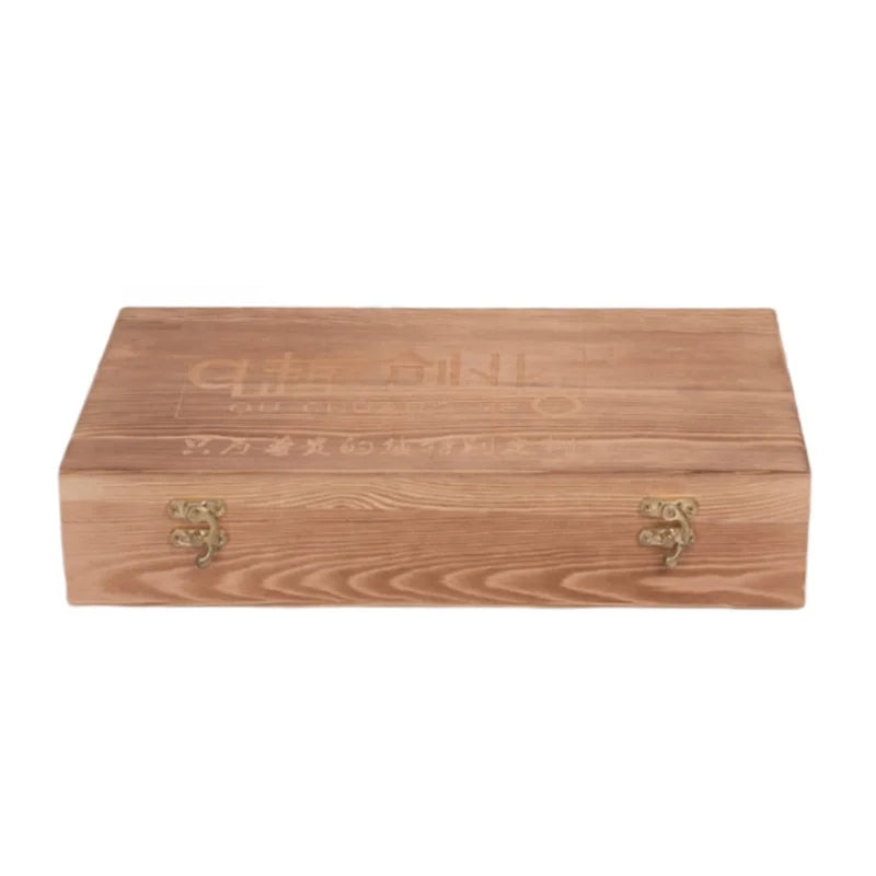 Vintage American Style Rectangle 8-Compartment Wooden Storage Box Moon Cake Chocolate Pie Organization Packaging Box