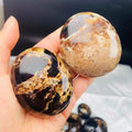 Bulk Wholesale Natural Gemstone Crystals Energy Stones Black Opal Palm Stone Healing Crystals Crafts for Meditation