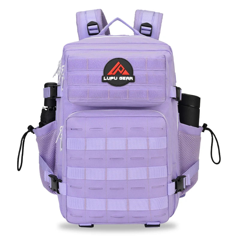 Unisex Tactical Backpack Vintage Camouflage Pattern Oxford Lining Mesh Polyester Material Zipper Closure Fashionable Day Use