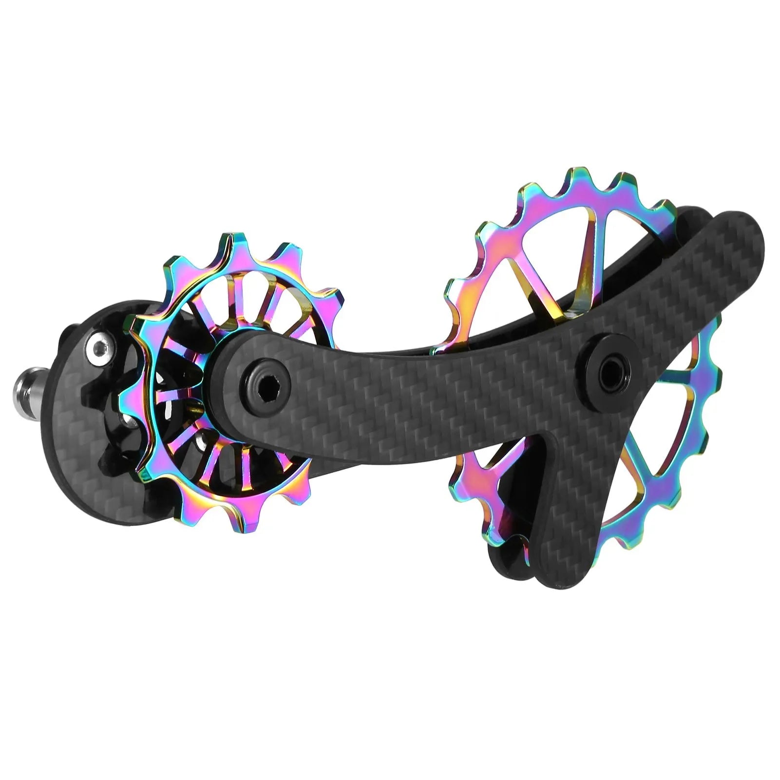 18T Carbon Fiber Rear Derailleurs Guide Bike Ceramic Bearing Jockey Pulley Wheel Set Bicycle Parts Replacement for Shimano R8000