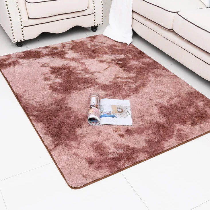 Fluffy Modern Living Beige Soft Heat Transfer 3d Print Large Carpet for Living Room Carpet Tiles