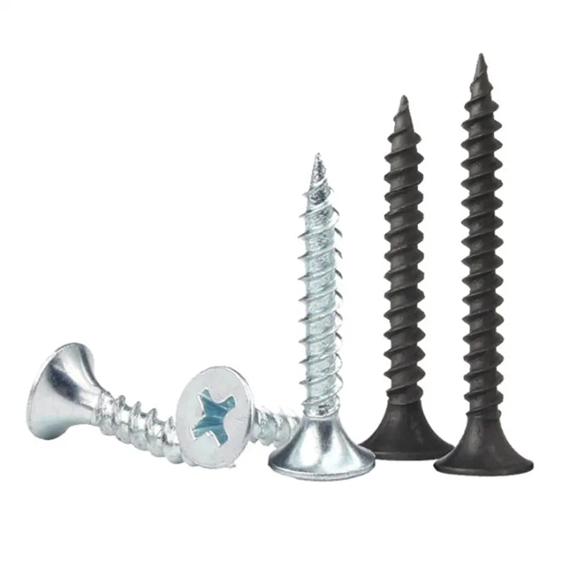 Drywall Screws Strengthened Carbon Steel Black Phosphating Drywall Self Tapping Screw M3.5 X 16 20 25 30 35 40 50mm