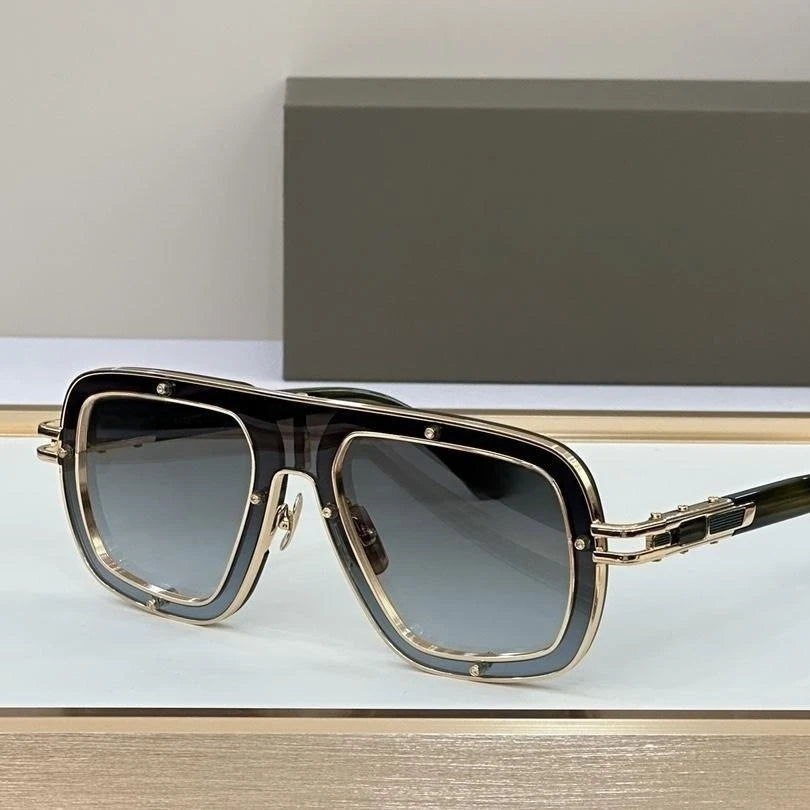 2023 New Fashion Luxury Classic Pilot Sunglasses HD Lens Limited Edition Sunglasses Men's Vintage Brand Design Sunglasses