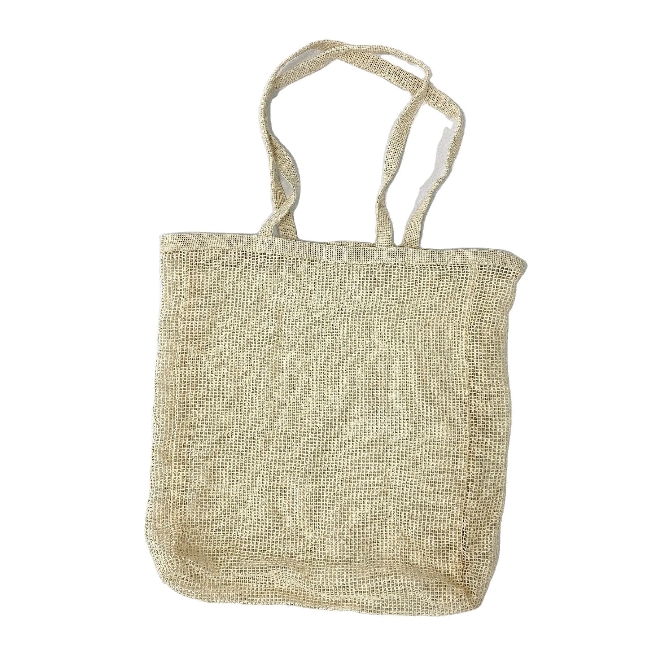 Reusable Grocery Bags Cotton Net Tote vegetable mesh shopping bags