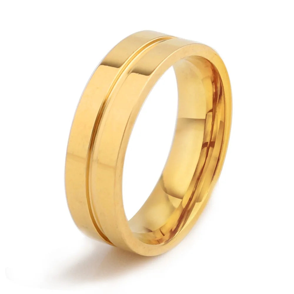 Factory Wholesale Hot Selling Fashion Stainless Steel Wedding Engagement  Ring Jewelry