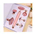 Natural Rose Quartz Facial Roller Massager Face Muscle Relaxing Jade Roller