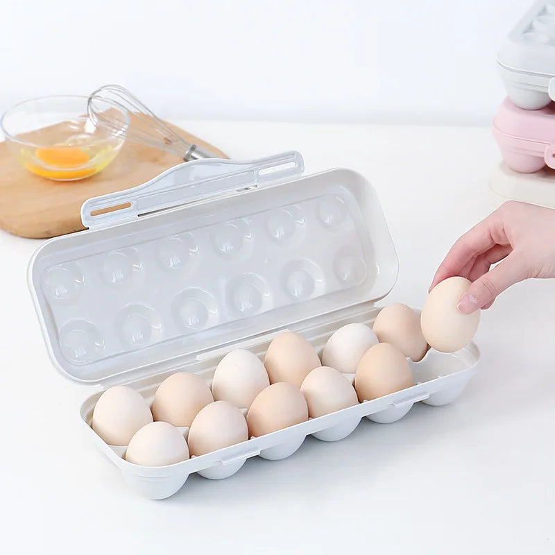Cheap 12/18 Grids PS Egg Storage Box Transparent Anti-Collision Egg Holder for Kitchen Refrigerator Food Safe Egg Container