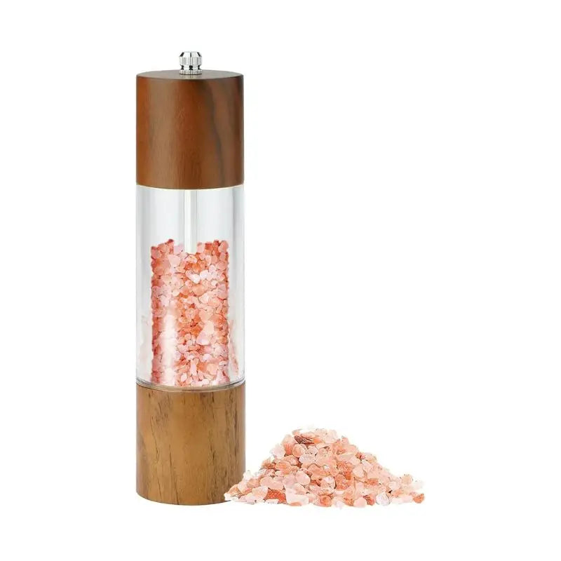 High-quality Manual Wooden Salt Pepper Grinder Rotary Knob. Modern Design. Adjustable Grinding Fineness. Eco-Friendly. Hand Use.
