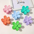 Genya Big Flower Plastic Nonslip Strong Hold Hair Jaw Clips Hairpin Candy Color Grab Disk Claw for Thick Hair Hair Decoration