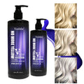 For Organic Purple Shampoo for Curly Hair-Removes Yellow Tone Moisturizes & Repairs Frizz (500mL)