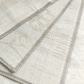 High Quality Linen Look Polyester Fabric for Home Decor Blackout Linen Curtain With Golden Accents Yarn Dyed Pattern Roll Packed
